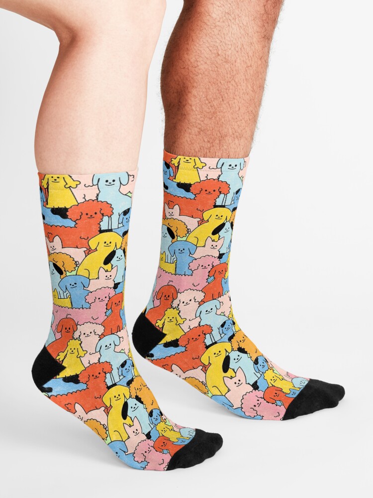 Alternate view of Pup Rally - The Peach Fuzz Socks