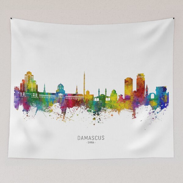 Item preview, Damascus Syria Skyline designed and sold by ArtPrints.