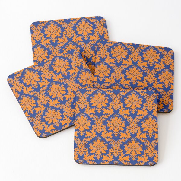 Item preview, Wallpaper - Orange on Blue designed and sold by KristalStittle.
