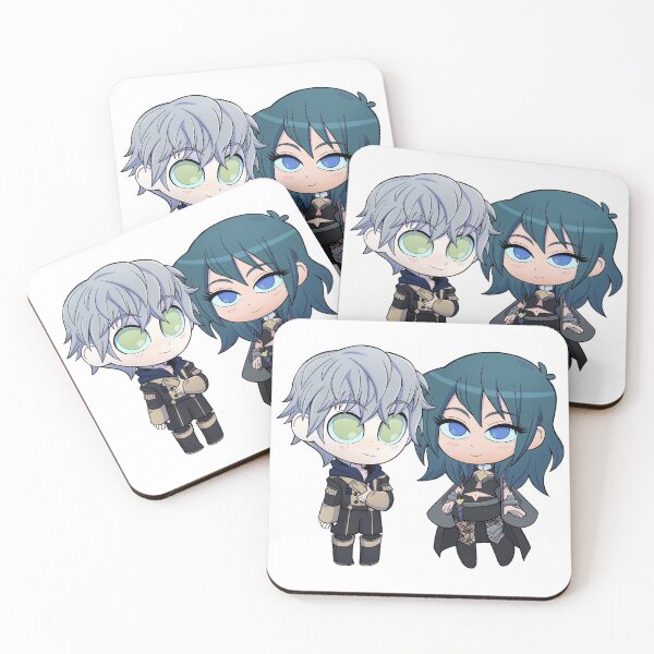 Item preview, Byleth (F!Byleth) and Ashe - Fire Emblem Three Houses - Chibi Cuties designed and sold by kickgirl.
