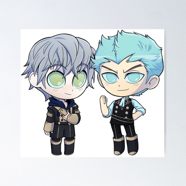 Item preview, Ashe and Caspar - Fire Emblem Three Houses - Chibi Cuties designed and sold by kickgirl.