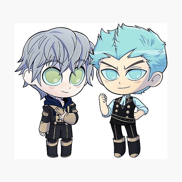 Item preview, Ashe and Caspar - Fire Emblem Three Houses - Chibi Cuties designed and sold by kickgirl.