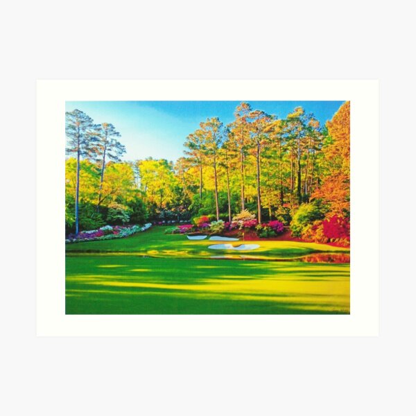 Hole 13 at Augusta National Golf Course Art Print