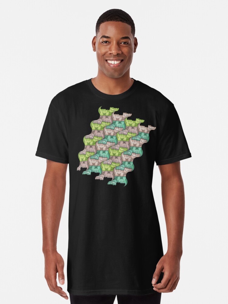 Crocodile tessellation | Long T-Shirt