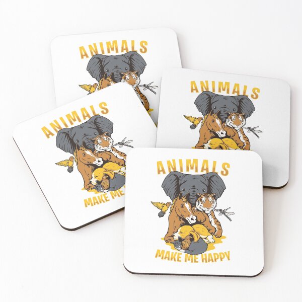 Item preview, animals make me happy designed and sold by mevvo.
