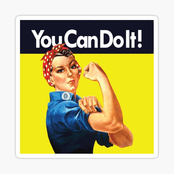 Women We Can Do It Sticker for Sale by andrefspf