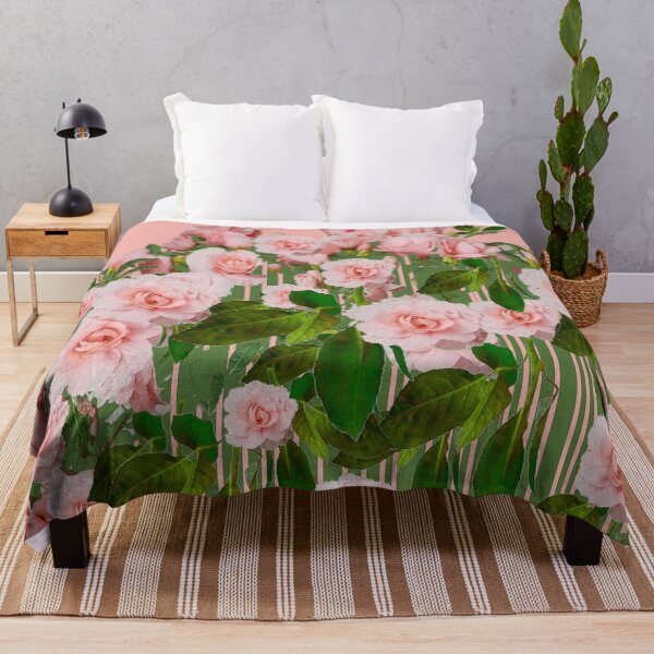 Item preview, CONTEMPORARY ART ABSTRACT CORAL PINK ROSE GARDEN designed and sold by sharlesart.