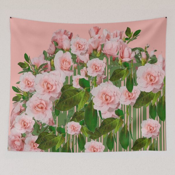 Item preview, CONTEMPORARY ART ABSTRACT CORAL PINK ROSE GARDEN   designed and sold by sharlesart.