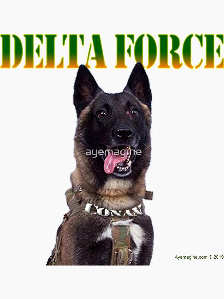"Delta Force Hero Dog" Sticker for Sale by ayemagine Redbubble