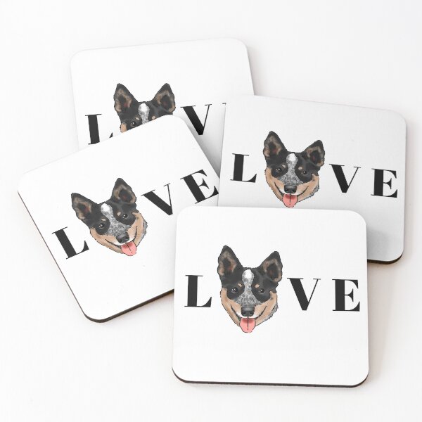 Item preview, Australian Cattle Dog Lover, Blue Heeler Love, Graphic Cattle Dog, Smiling Cattle Dog, Cute Australian Cattle Dog designed and sold by Furkid Studio.