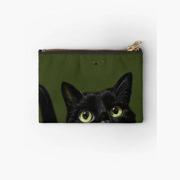 Item preview, Cute black cat with a fly designed and sold by Raphaela Pohle.