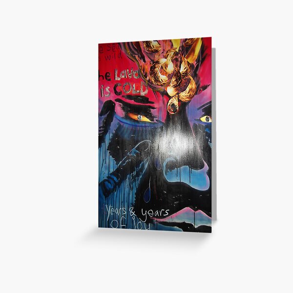 Miles on Fire Greeting Card