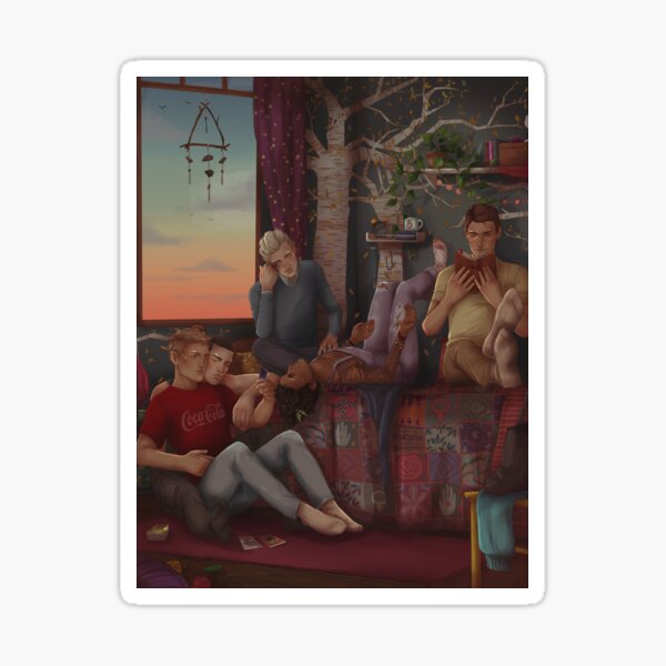 The Gangsey - Blue's room Sticker