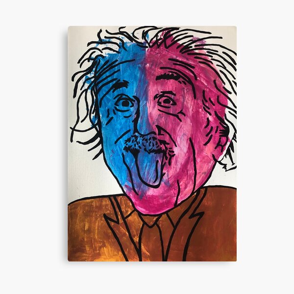 Albert Einstein Impression sur toile