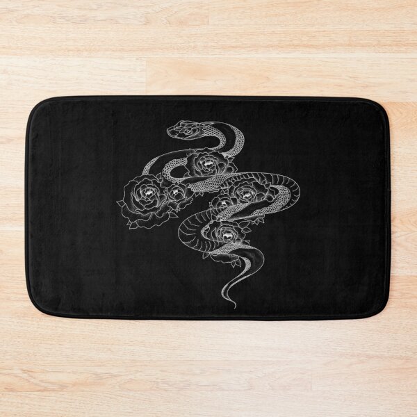 Item preview, Snake & Peonies (white) designed and sold by dead-tired.