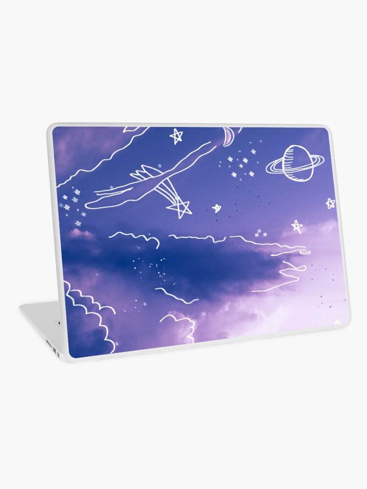 Purpurroter Himmel ästhetischer vsco Hintergrund | Laptop Folie