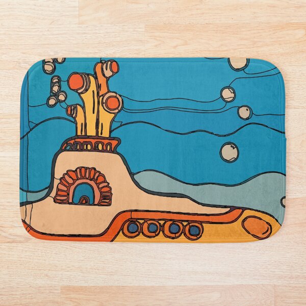 My Yellow Submarine Bath Mat