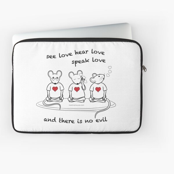 Item preview, MantraMouse® See Love Hear Love Speak Love Cartoon designed and sold by Donna Martini.