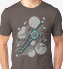 Monado Abstrakt (Grau) Slim Fit T-Shirt