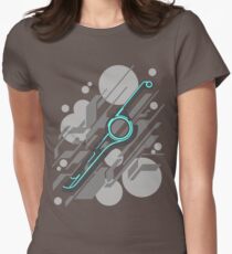Monado Abstract (Grey) Fitted T-Shirt