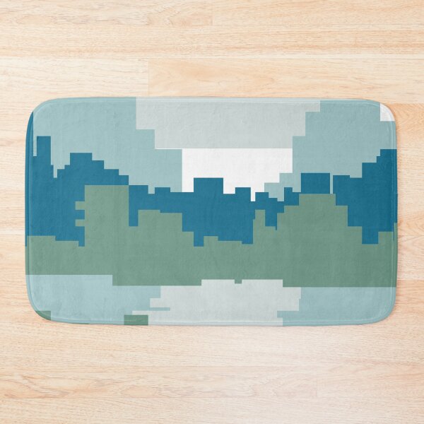 Item preview, Pixel blue landscape designed and sold by chubbyberry.