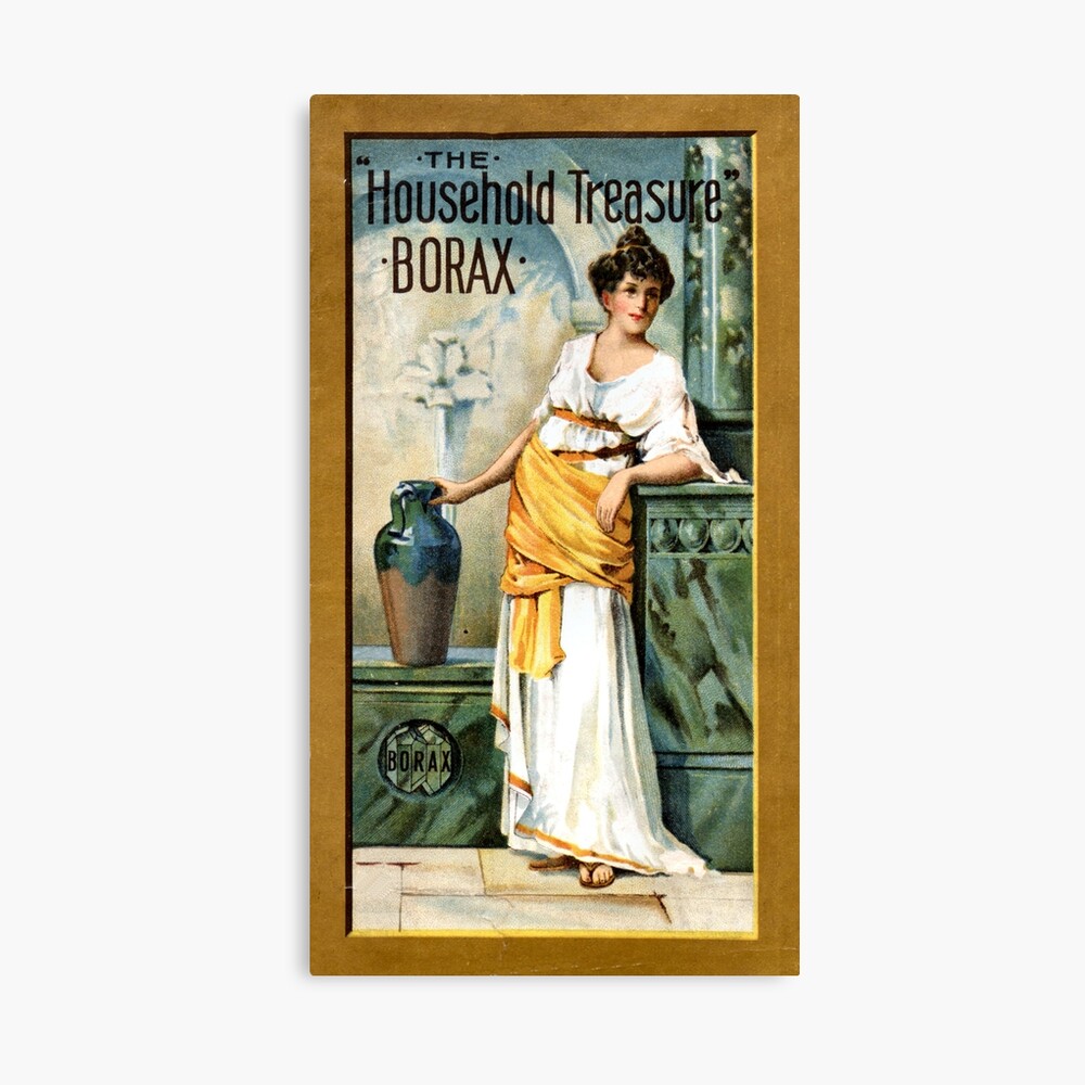 Vintage Borax-Seifen-Haushalts-Schatz-Werbung" Poster Von Thatsmystyle |  Redbubble