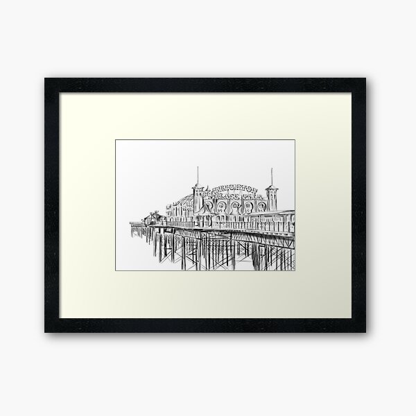Item preview, Brighton Pier illustration - Brighton Palace Pier designed and sold by amyverse.