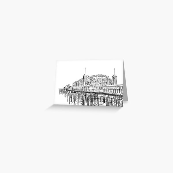 Item preview, Brighton Pier illustration - Brighton Palace Pier designed and sold by amyverse.
