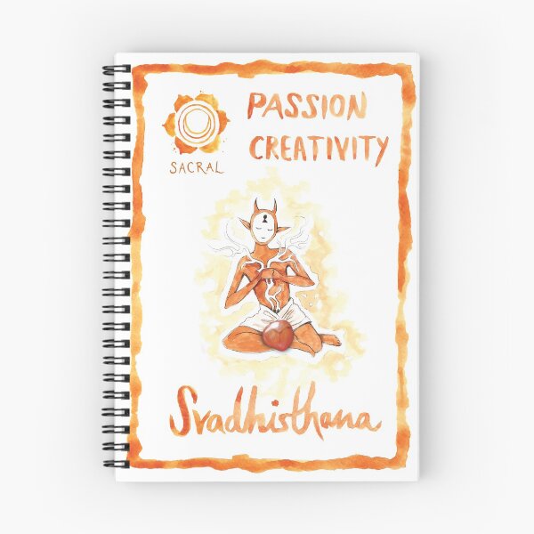 Item preview, Sacral Chakra Sprite designed and sold by Heather Malone Illustration.