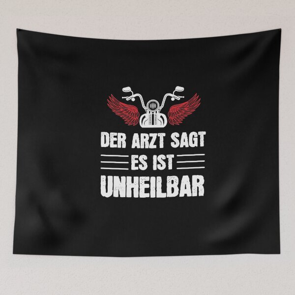 Item preview, The Doctor Says It Is Incurable Motorcycle Biker designed and sold by MooonTees.