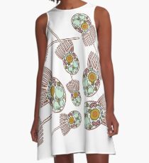 Choanoflagellate Anatomy Print A-Line Dress