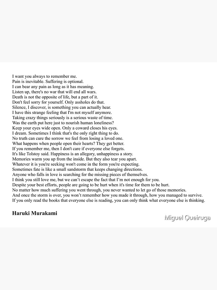 Haruki Murakami Quotes by qqqueiru