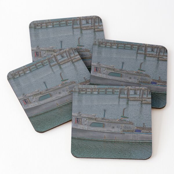 Item preview, Old Fishing Boat Tied to Pier designed and sold by dbvirago.