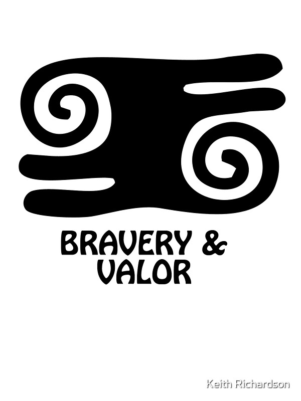 What are common symbols of bravery?