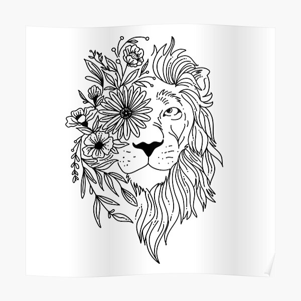 Free Free Lion Flower Svg 881 SVG PNG EPS DXF File