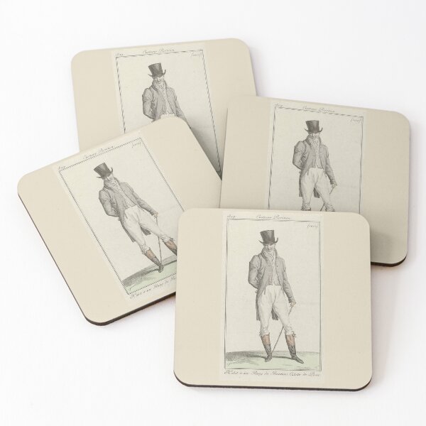 Journal des Dames et des Modes 1809 Coasters (Set of 4)