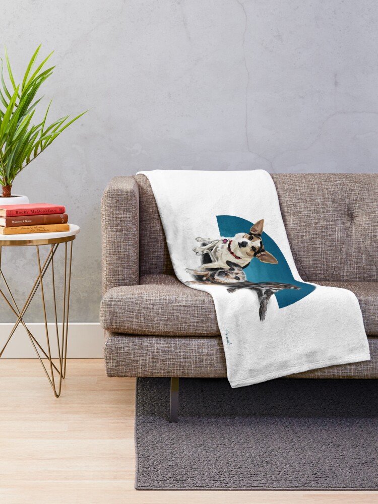 "Millie, Dottie, & Hoover" Throw Blanket by Rgromek Redbubble