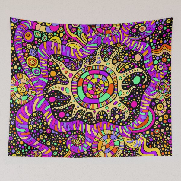 Item preview, Trippy UV Rave Tentacles Black Light Trip designed and sold by willybadu.