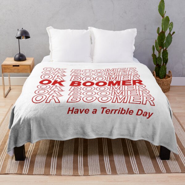 Item preview, OK BOOMER Shopping Bag Design designed and sold by SuperUberLame.