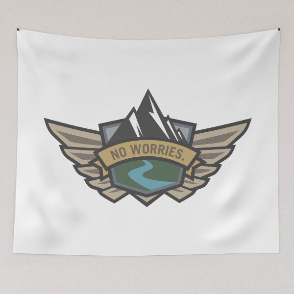 Item preview, No Worries - Outdoor Adventure Logo designed and sold by hobrath.