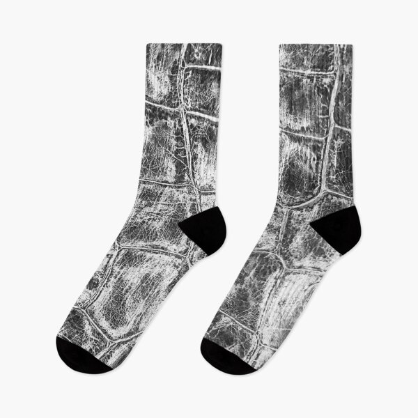 Item preview, Alligator Skin Black and White Worn Textured Pattern Animal Print designed and sold by AWYEZZA.