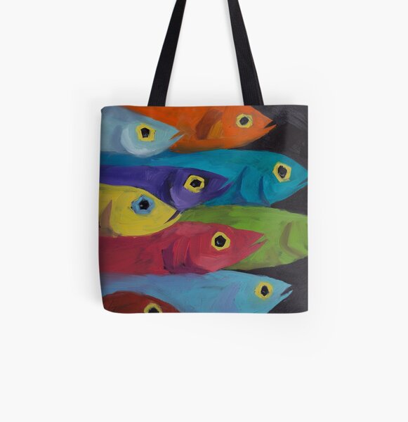 Fish Fiesta! All Over Print Tote Bag