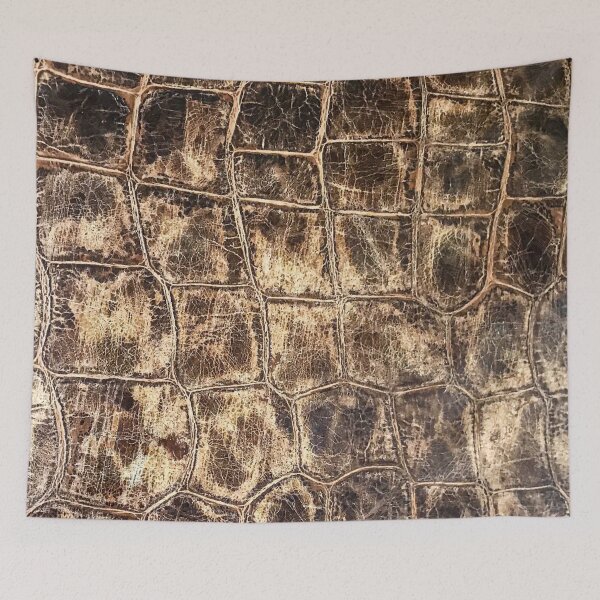 Item preview, Alligator Skin Tan and Brown Worn Textured Pattern Animal Print designed and sold by AWYEZZA.