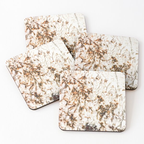 Item preview, Autumn Granite Orange and Brownish Natural Stone Patterns White Crystal Background designed and sold by AWYEZZA.