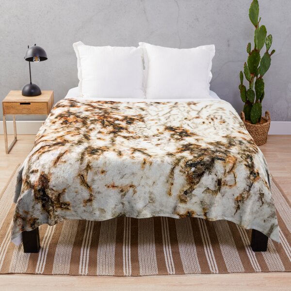 Item preview, Autumn Granite Orange and Brownish Natural Stone Patterns White Crystal Background designed and sold by AWYEZZA.