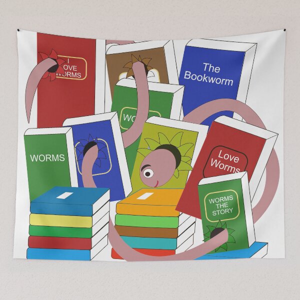 Item preview, the book worm designed and sold by designInk.