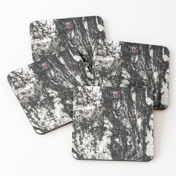 Item preview, Black Web Dripping Red Speckled Granite Stone Texture designed and sold by AWYEZZA.