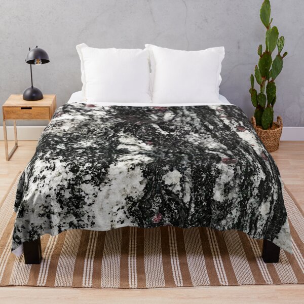 Item preview, Black Web Dripping Red Speckled Granite Stone Texture designed and sold by AWYEZZA.