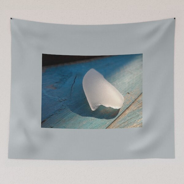 Item preview, White Sea Glass on Blue Shade and Sun designed and sold by Beachy.