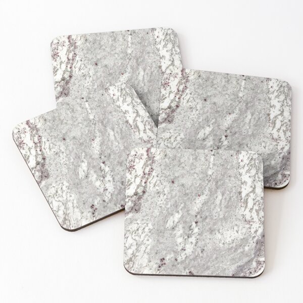 Item preview, Milky Gray Red Speckled River Of Marble Natural Stones Rock Textures designed and sold by AWYEZZA.